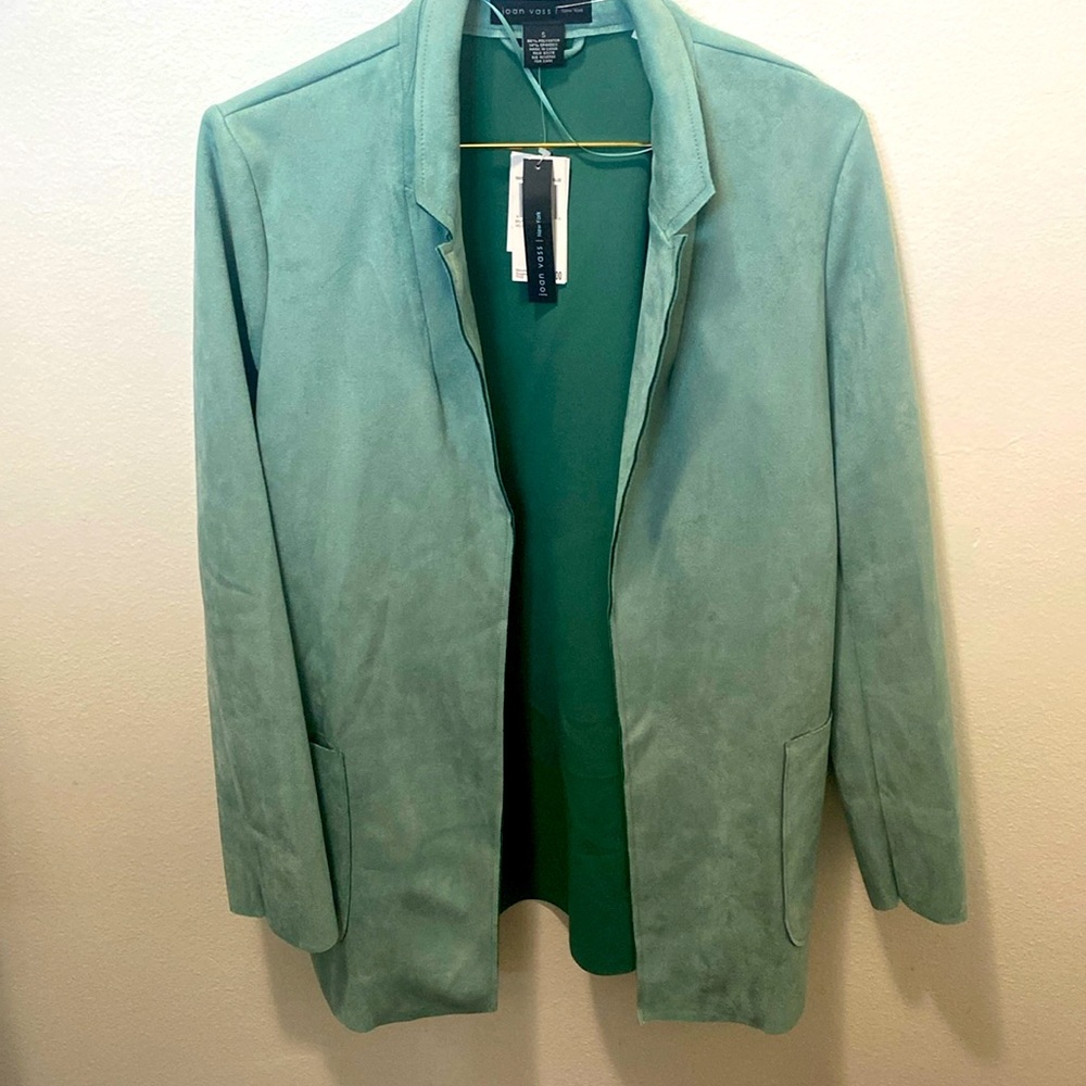 Sea green/ blue-green blazer